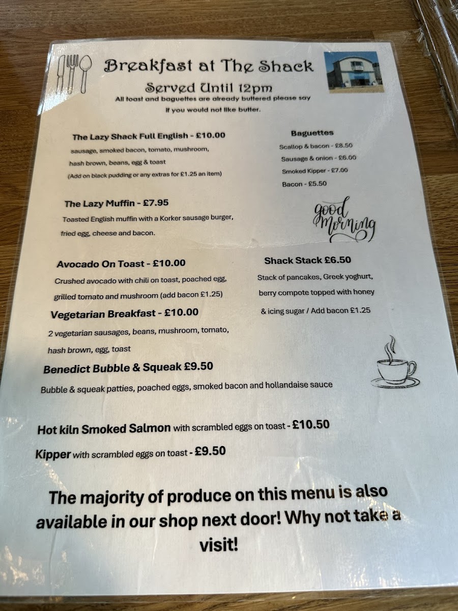 Menu The Lazy Shack-5