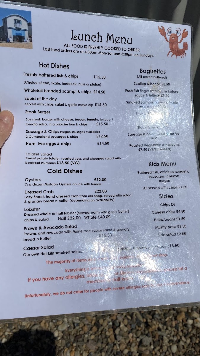 Menu The Lazy Shack-8